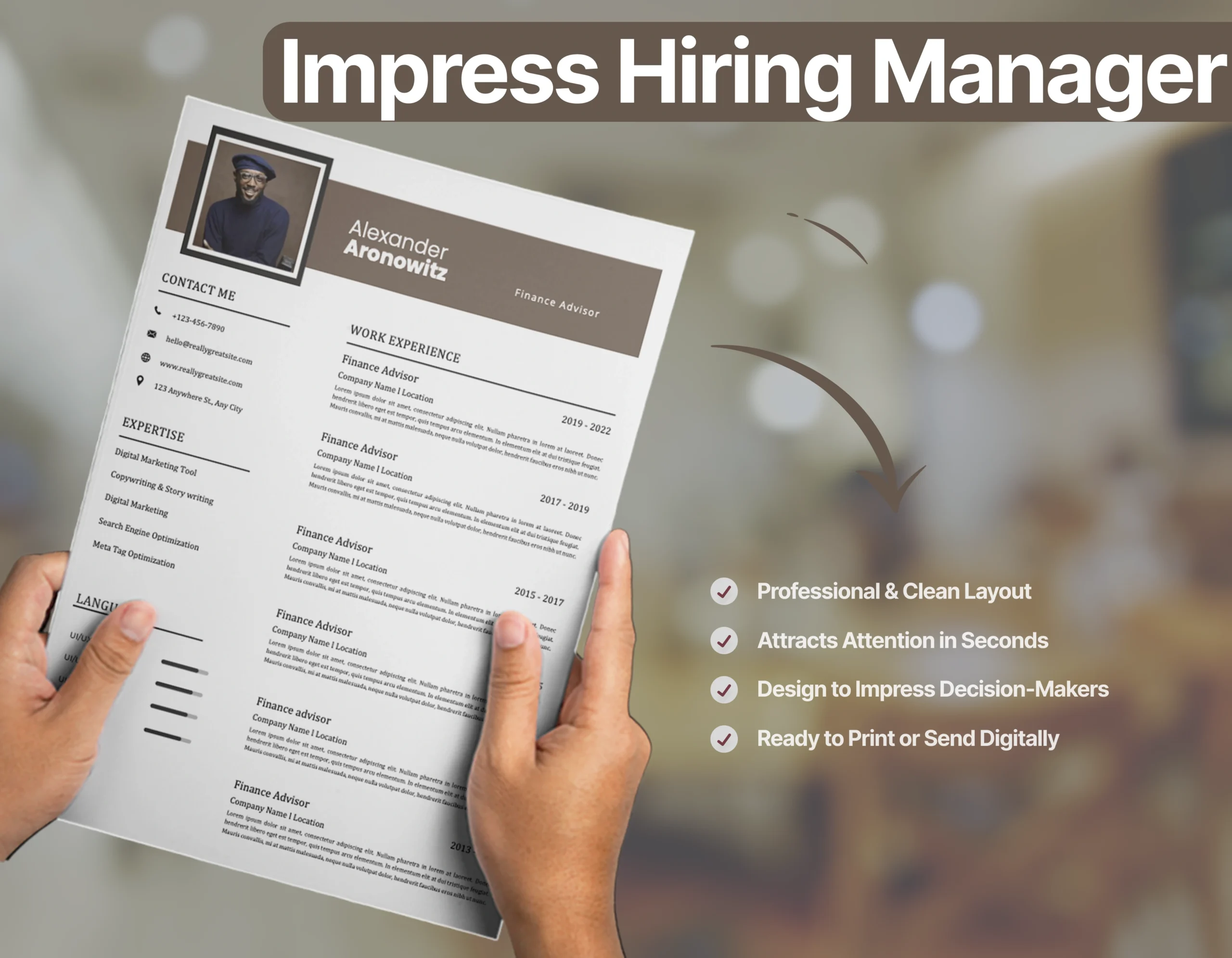 Corporate Finance Advisor Resume Template - Image 4